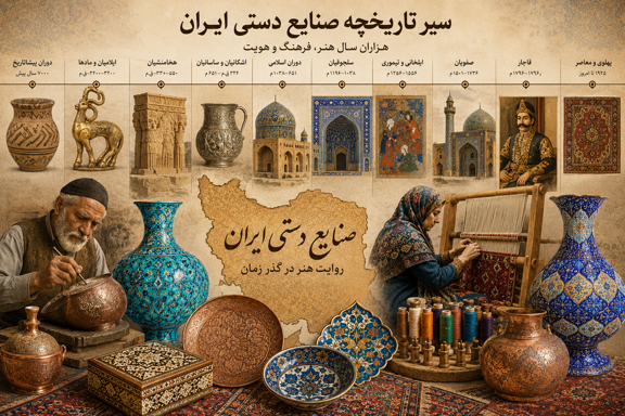 سیر تاریخچه صنایع دستی ایران